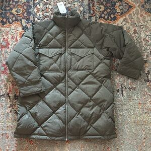 Levi's Womens Duck Down Feather Diamond Quilted Puffer Jacket L